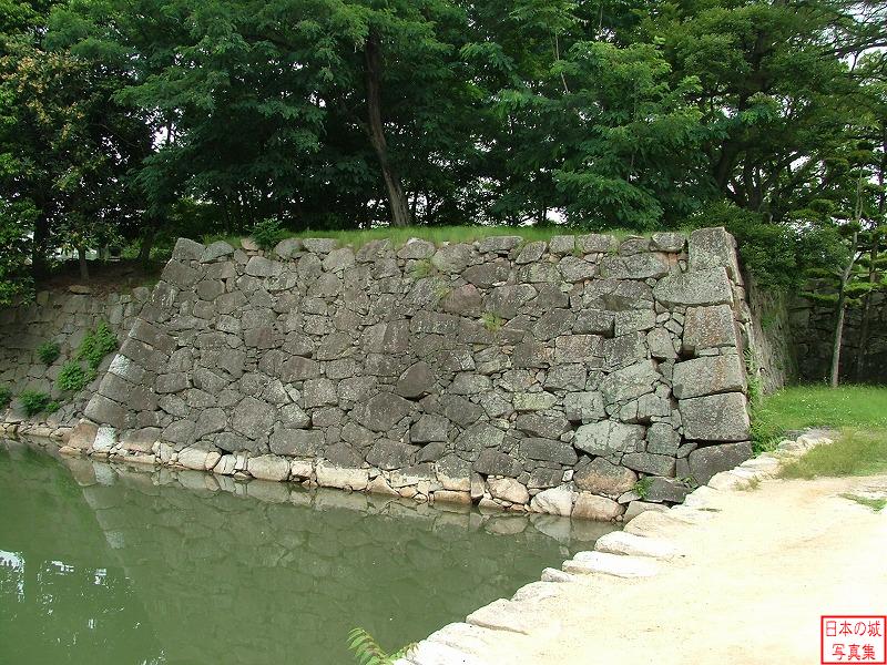 広島城 中御門跡 中御門左手のようす