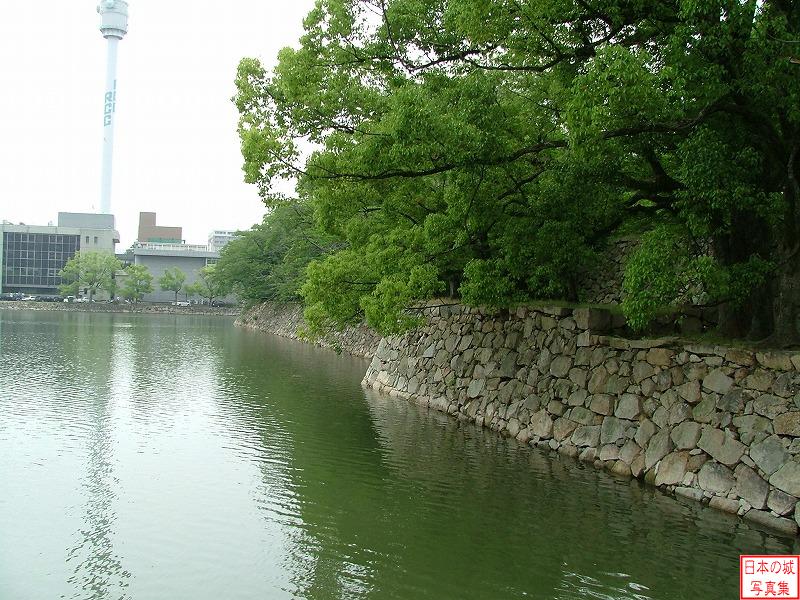 広島城 本丸 本丸北側の濠
