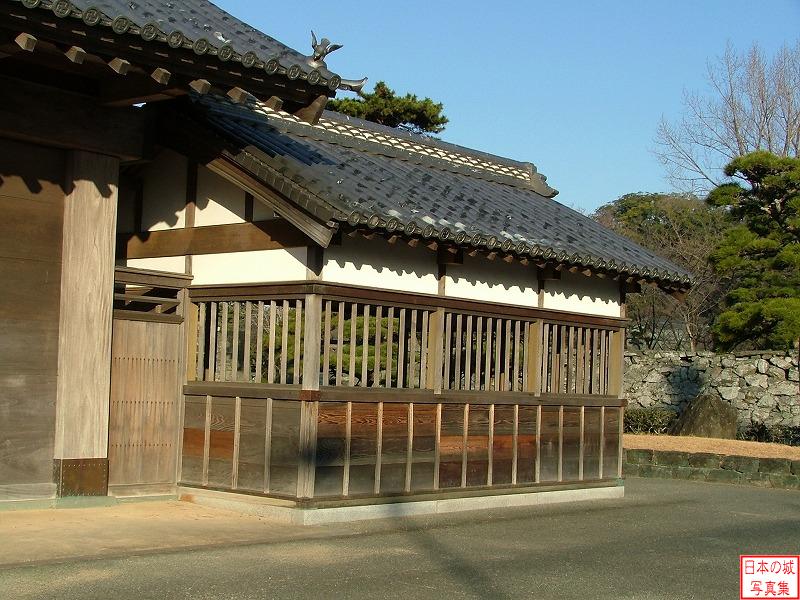 徳島城 鷲の門 鷲の門右側