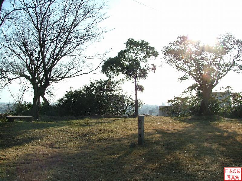 徳島城 東二の丸 東二の丸跡のようす。かつてはここに天守が建っていた。