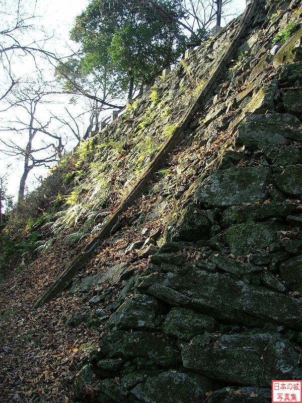 徳島城 本丸 本丸搦手口付近の石垣