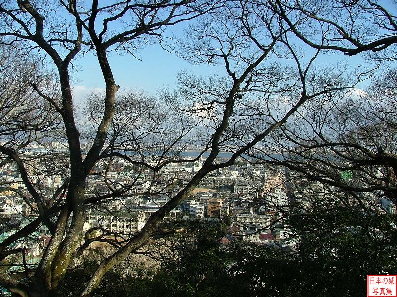 徳島城 本丸 本丸から北側の眺め