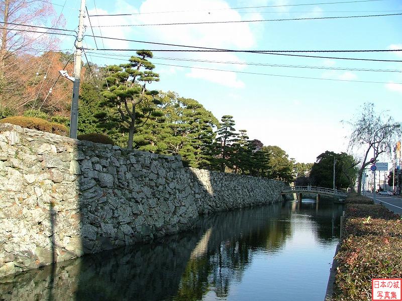 徳島城 数寄屋橋 数寄屋橋を南から見る