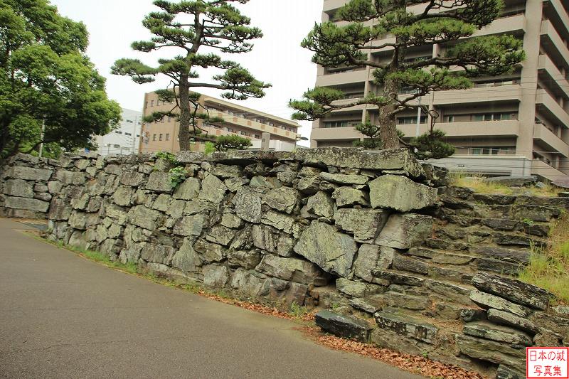 徳島城 数寄屋橋 数寄屋橋内側の石垣