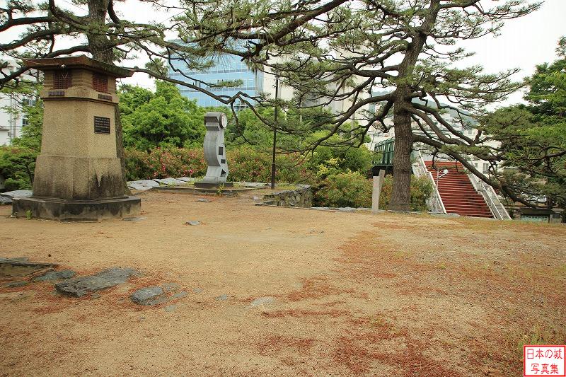 徳島城 太鼓櫓跡 太鼓櫓上のようす