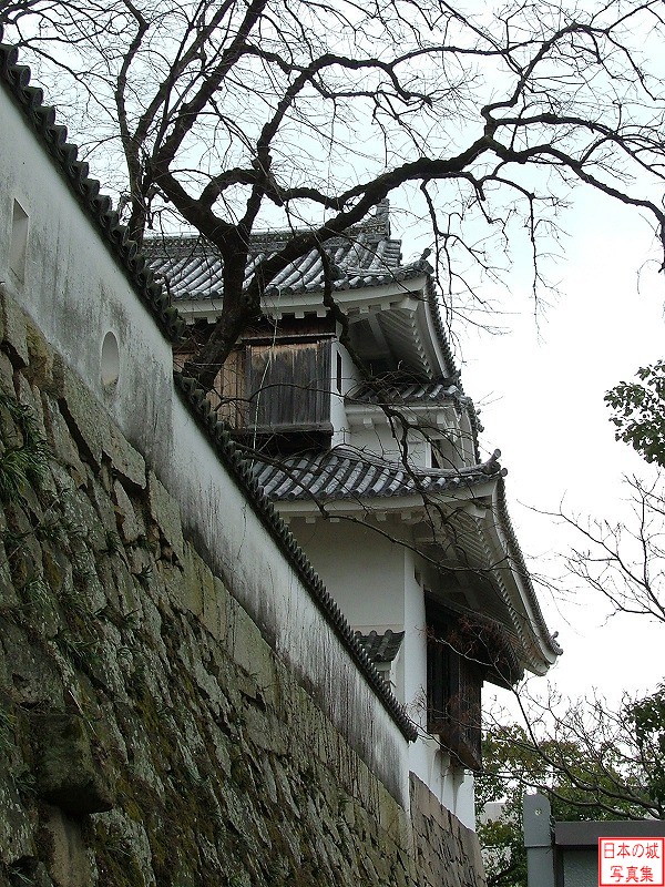 岡山城 月見櫓 下から月見櫓を望む