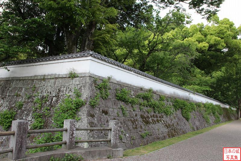 Nagayama Castle Water moat and Stone wall