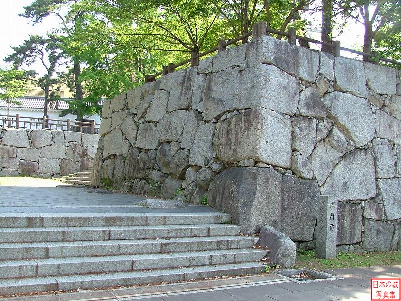 Kokura Castle Main gate and the ruins of Keyaki gate