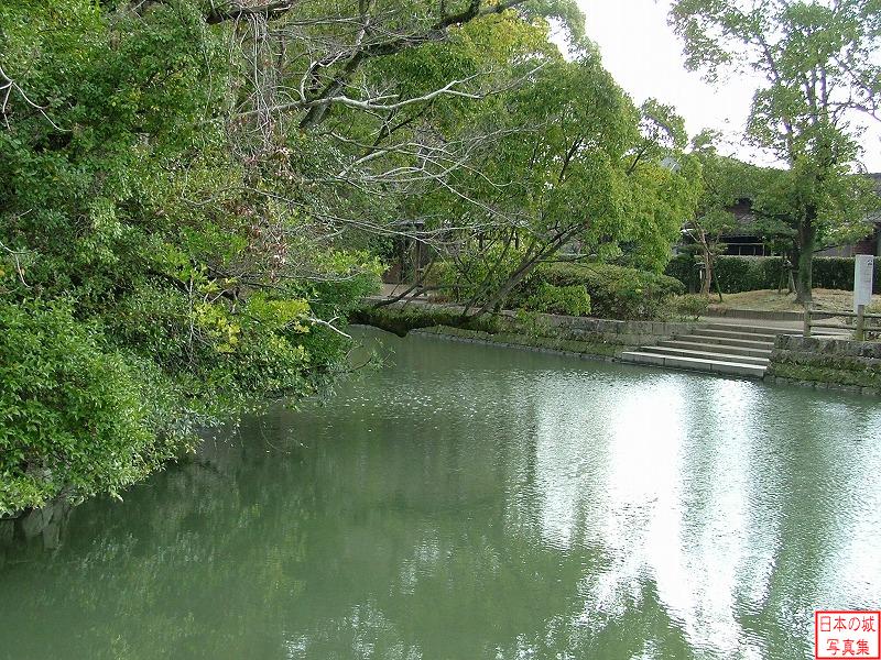 柳川城 城の周辺 松濤園脇の水濠