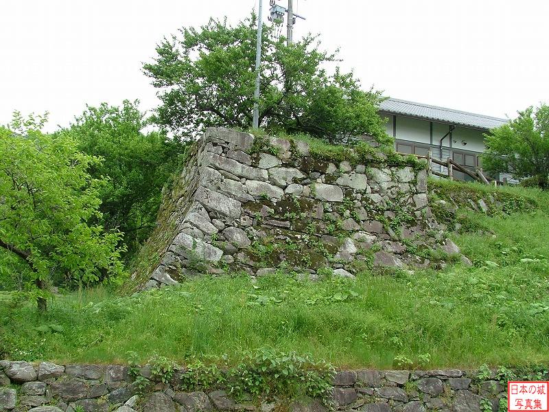 秋月城 瓦坂 城跡西端の石垣