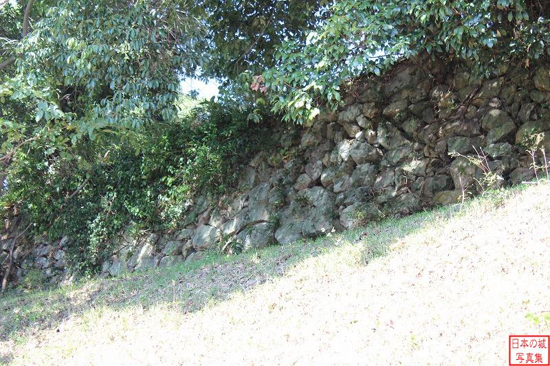 林田陣屋 陣屋跡 最上部の石垣