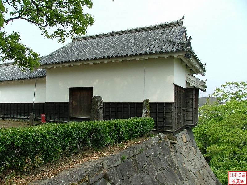 熊本城 田子櫓 田子櫓。５つ続く平櫓は全て現存する建物である。