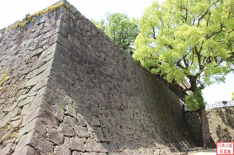 熊本城 数奇屋丸 二階御広間 数奇屋丸の石垣