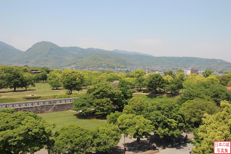 熊本城 西出丸 宇土櫓から見る西出丸