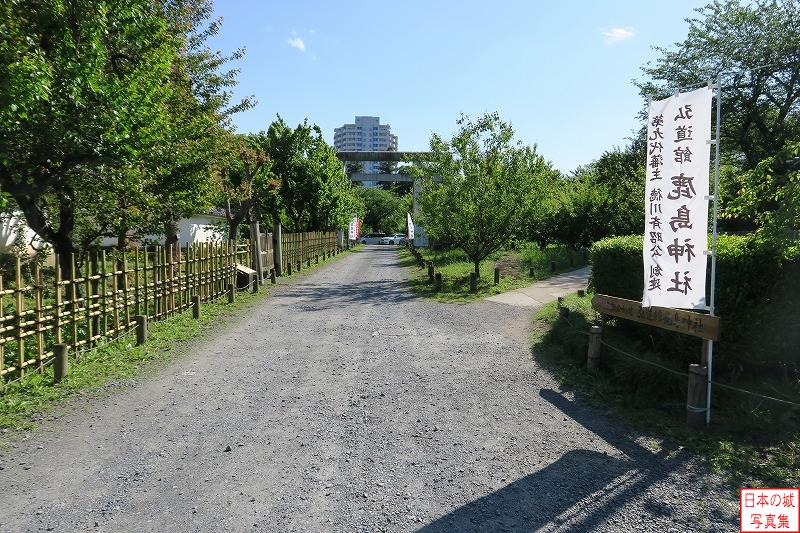 水戸城 弘道館 北側 鹿島神社。同じ茨城県にある鹿島神宮から分祀した武甕槌神（たけみかづちのかみ）が祀られている