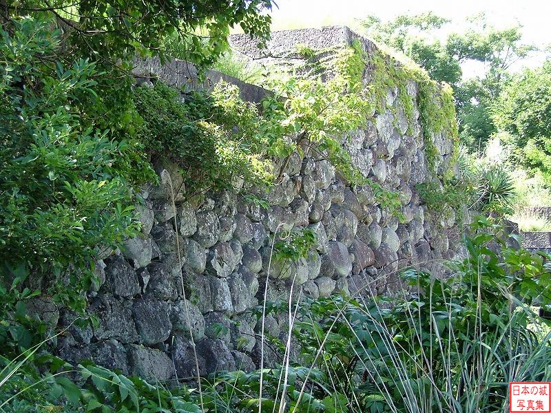 福江城 外濠 外濠付近の石垣