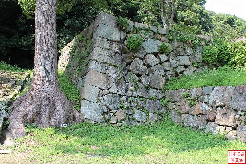 米子城 表中御門 二の門右手の石垣