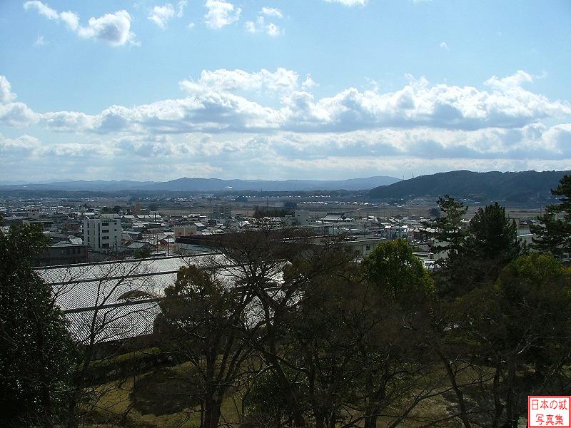 伊賀上野城 筒井城跡 筒井城跡からの眺望
