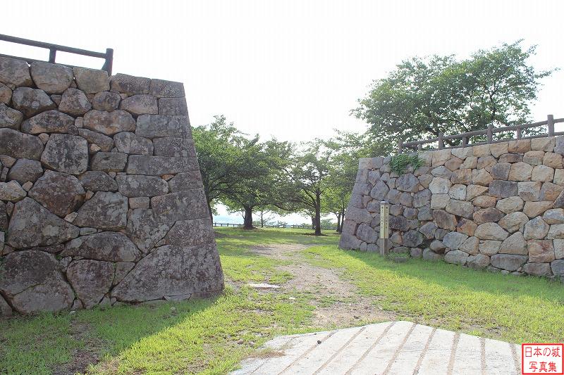 鳥取城 二の丸表御門跡 表御門跡石垣