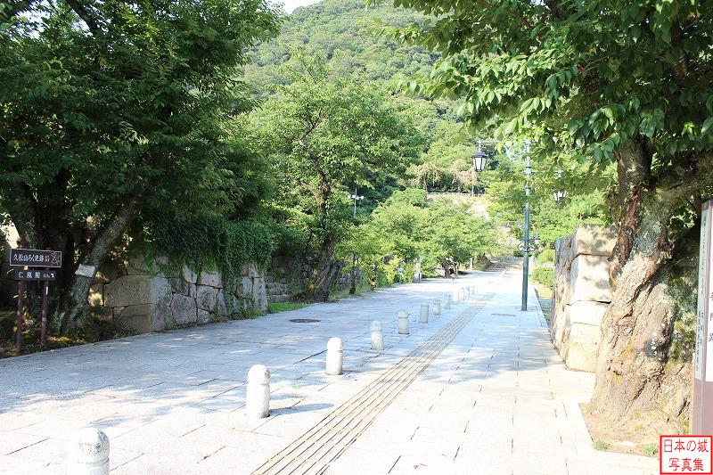 鳥取城 北御門跡 ここには北ノ御門が設けられていた。