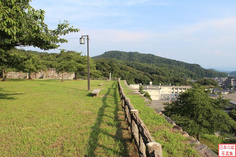 鳥取城 二の丸南側 走櫓跡。家老などが政務を執り行った場所。