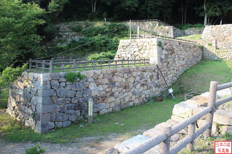 鳥取城 二の丸表御門跡 表御門跡を見下ろす
