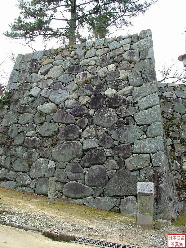 松坂城 遠見櫓・鐘の櫓 鐘の櫓の石垣