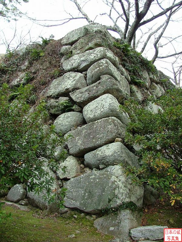 松坂城 きたい丸 きたい丸から見る天守石垣