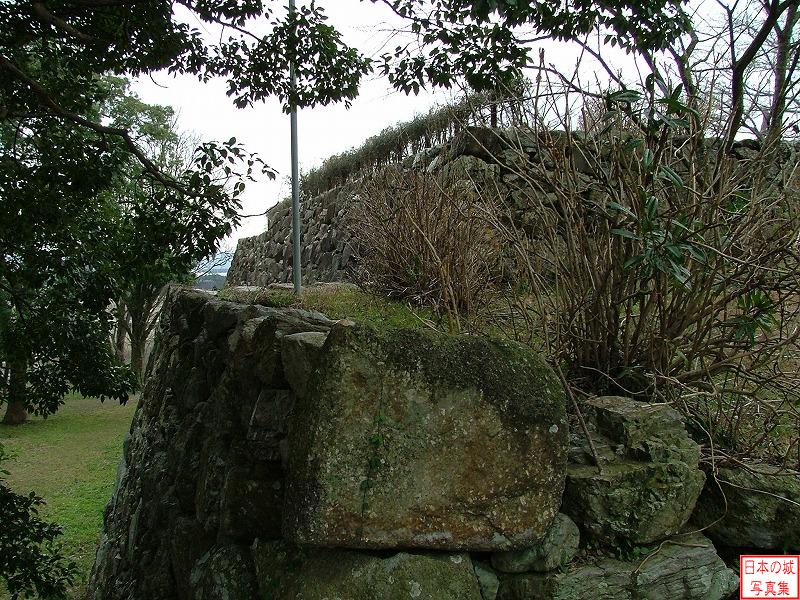 田丸城 二の丸 二の丸から本丸へ入るところの石垣。