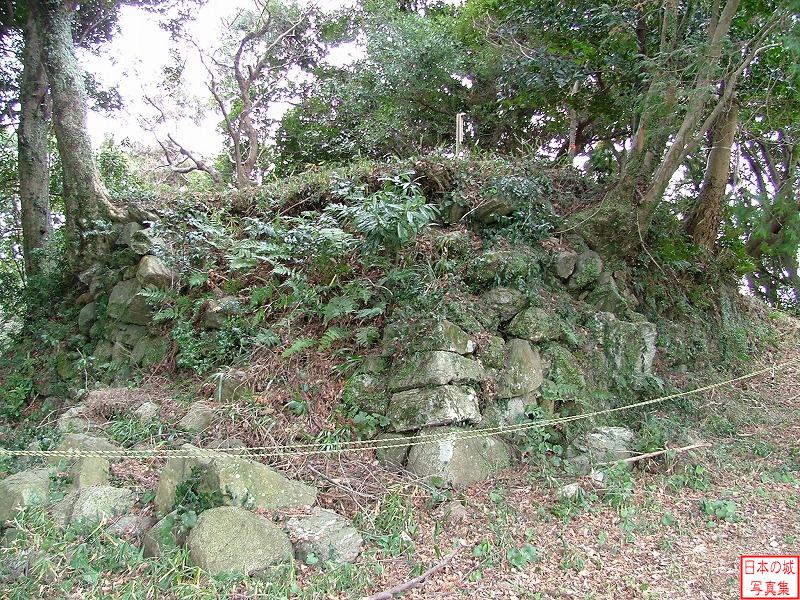 田丸城 二の丸 二の丸入口付近の左手の石垣