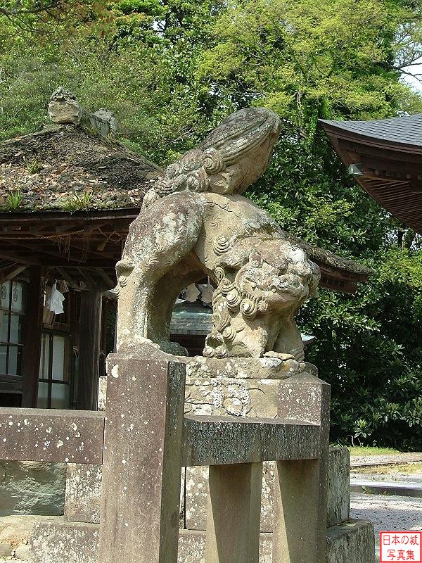 松江城 二ノ丸 松江神社の狛犬