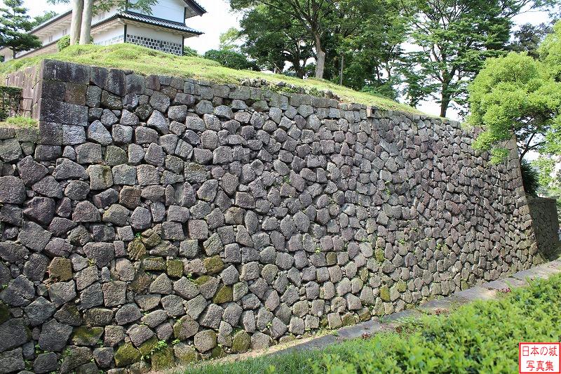 金沢城 二の丸 本丸付段石垣