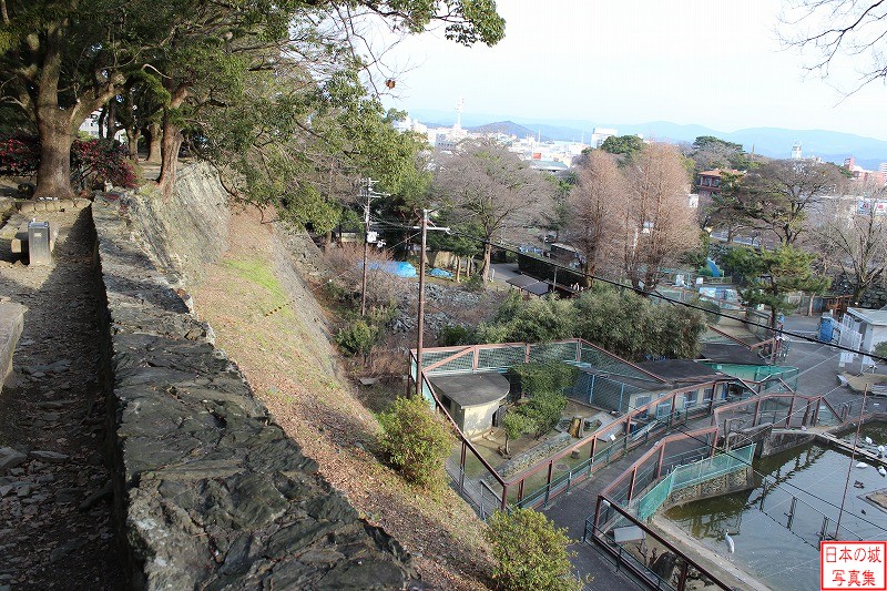 和歌山城 南の丸 南の丸を松の丸から見下ろす。