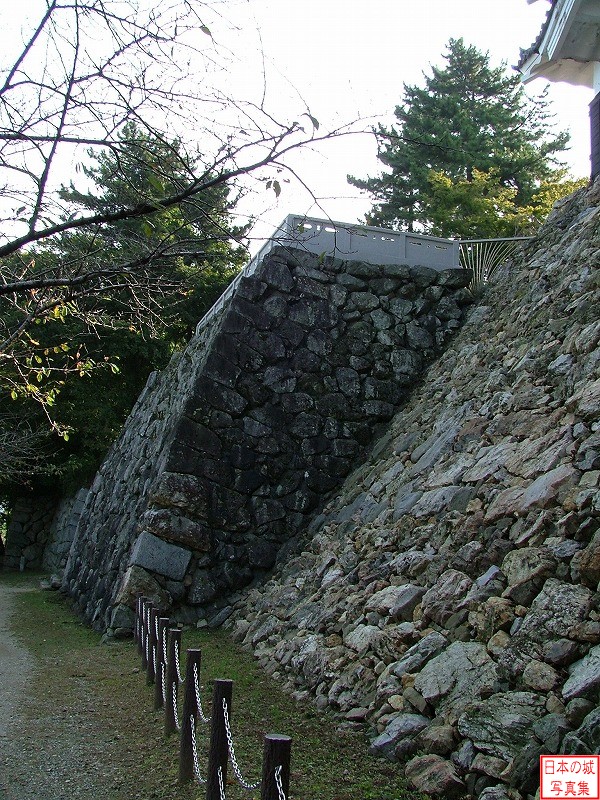 吉田城 鉄櫓 鉄櫓下の石垣