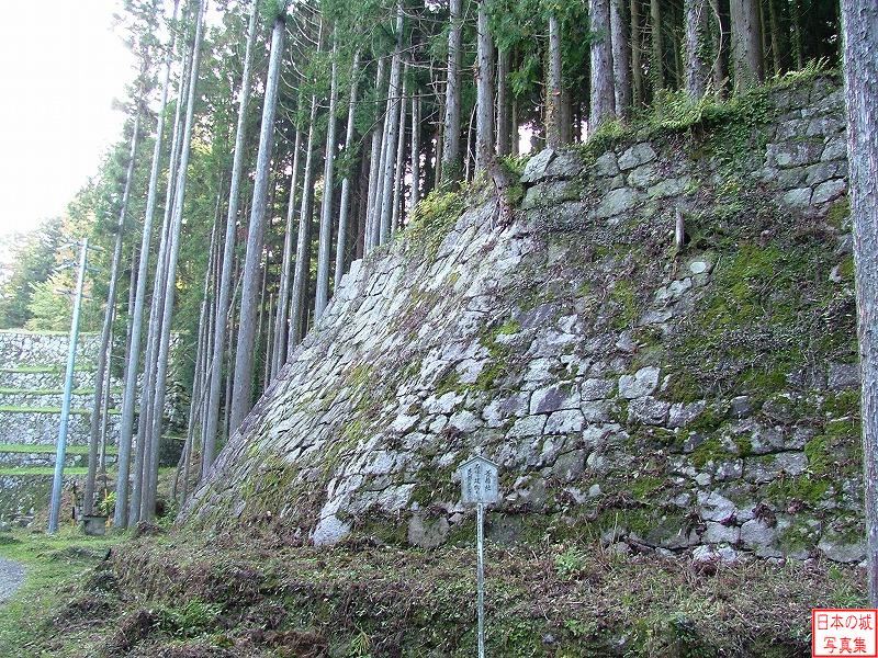 岩村城 二の丸 二の丸石垣。往時には菱櫓が建っていた