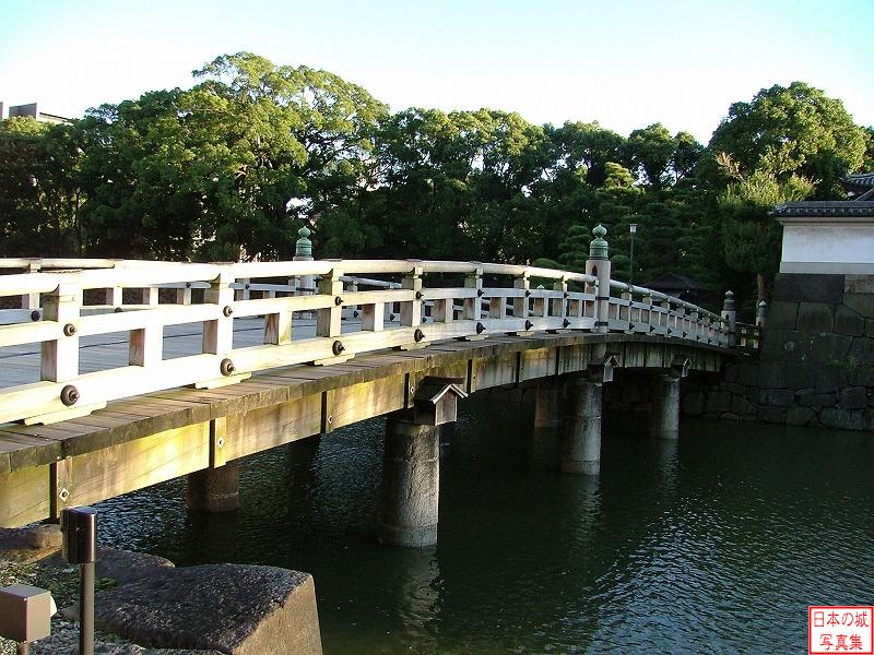 江戸城 平川門 平川門前に架かる橋