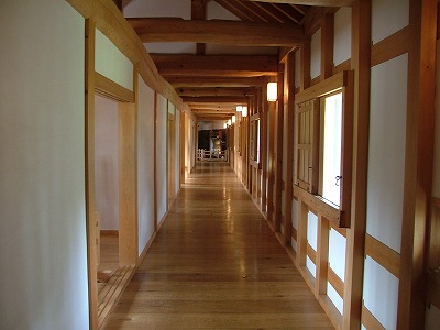 会津若松城 復元された南走長屋の内部
