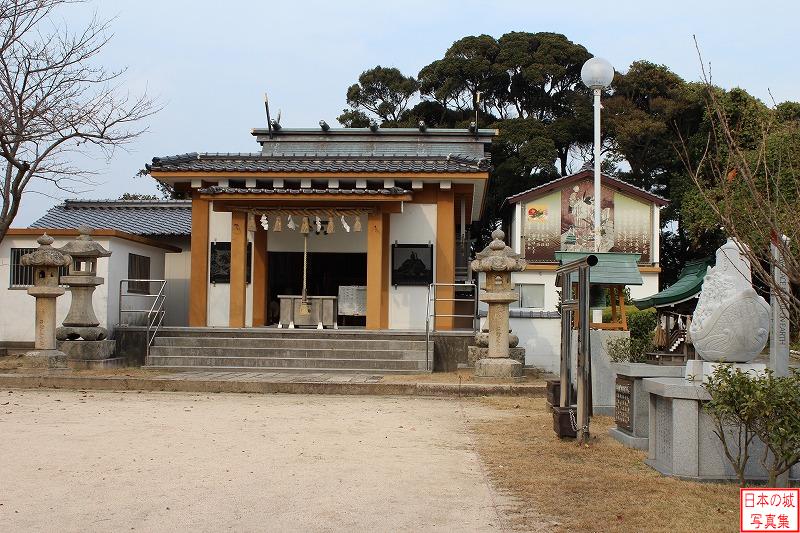 櫛崎城 松崎口付近 豊功（とよこと）神社。かつての城域にある。