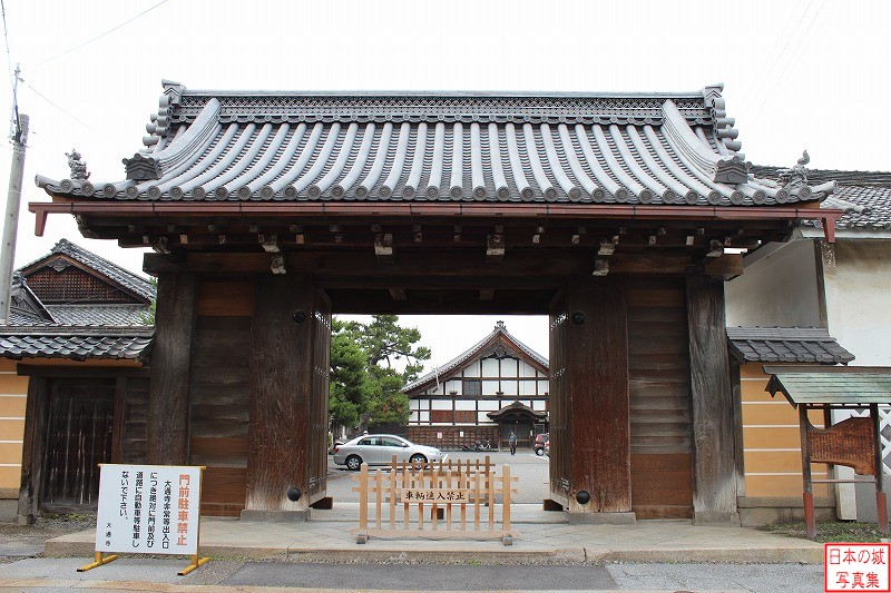 Nagahama Castle Relocated gate (Back gate of Daitsuji)