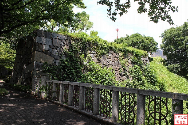 名古屋城 御園門跡 御園門跡東側の石垣