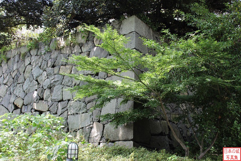 名古屋城 御園門跡 御園門跡西側の石垣