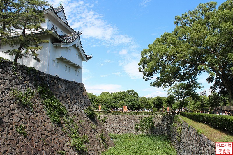 名古屋城 東南隅櫓 東南隅櫓前の空堀