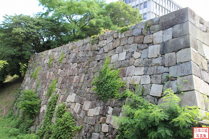 名古屋城 東門跡 東門南側の石垣