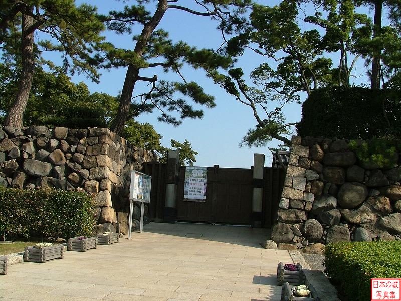 高松城 二の丸外側 二の丸西入口