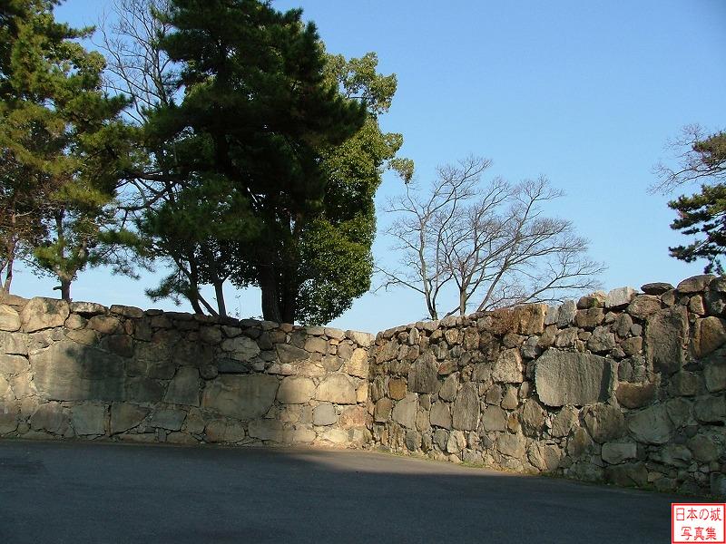 高松城 艮櫓 桜の馬場石垣