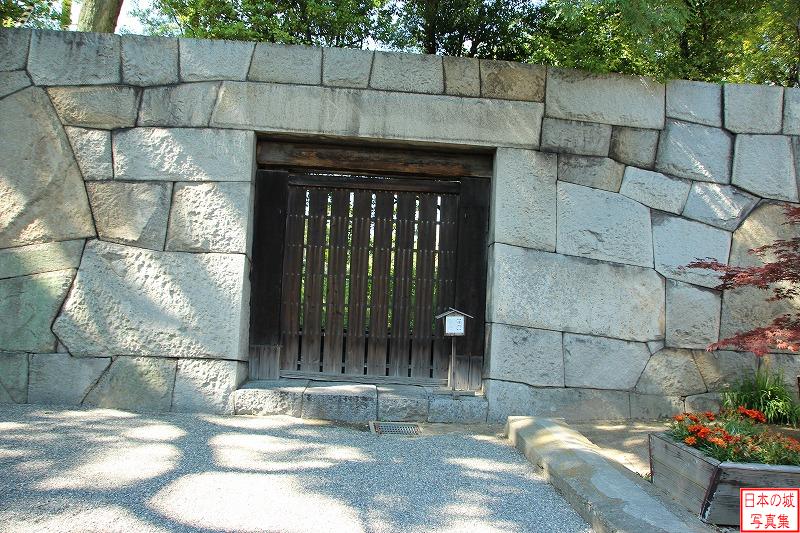 高松城 旭門 埋門。枡形内に埋門があるのは非常に珍しい。
