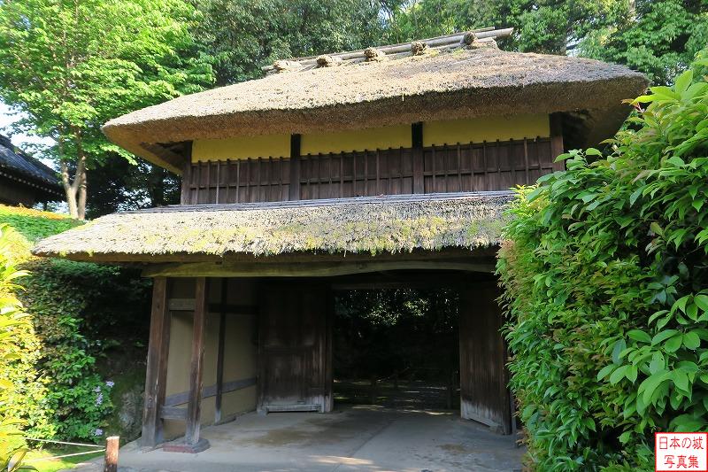 茨木城 移築城門（慈光院山門） 門を内側から見る