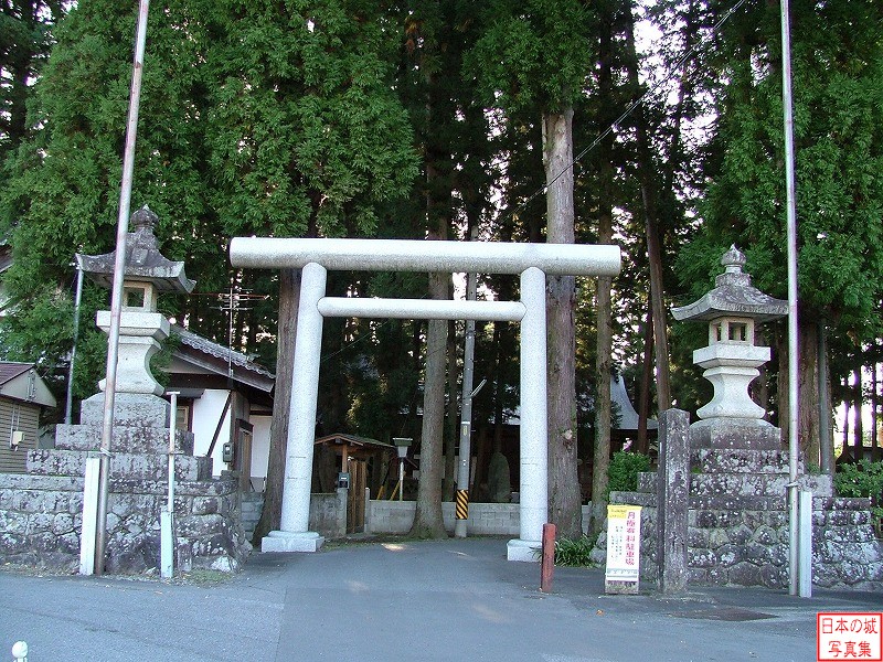飯田城 飯田城 本丸跡。現在は長姫神社等になっている