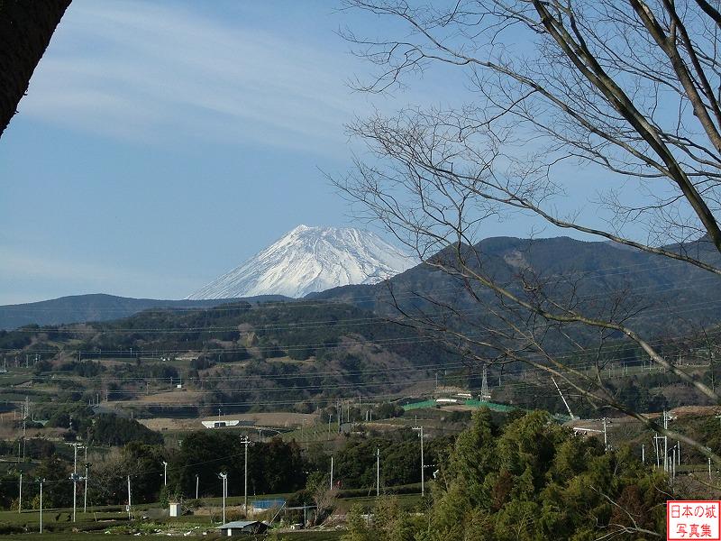 興国寺城 天守台 天守台から見る富士山