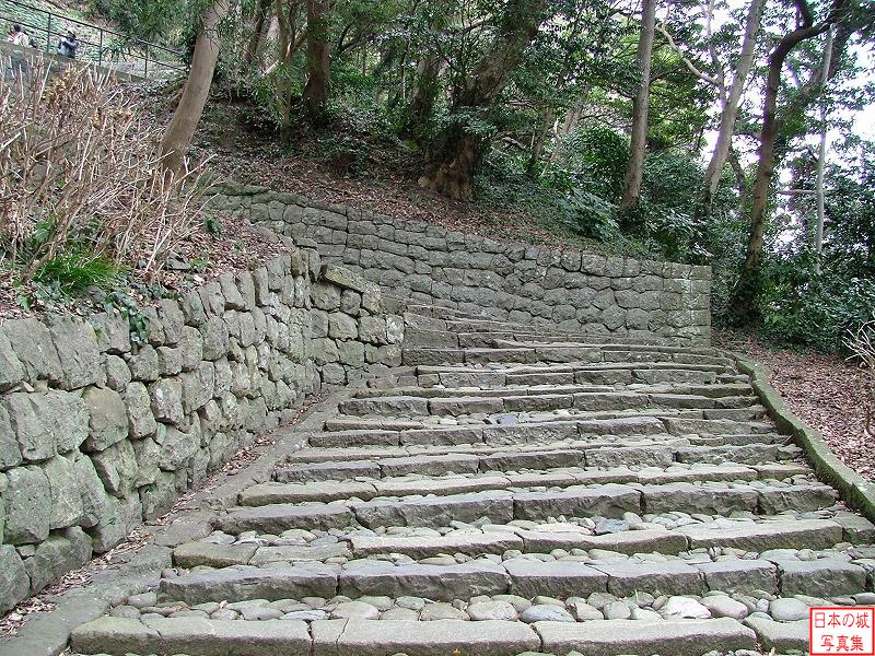 Kunouzan Castle Stone steps
